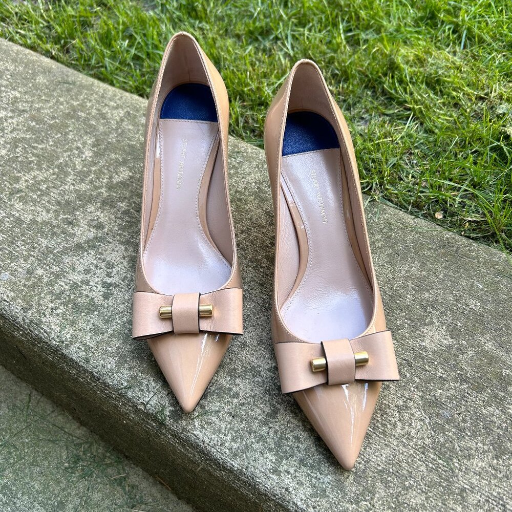 New Stuart Weitzman Sz 7 Nude Heels